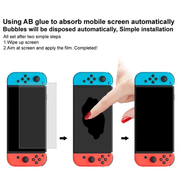 Härdat skärmskydd kompatibel med Nintendo Switch 2 med ultratunn design och hög hårdhet