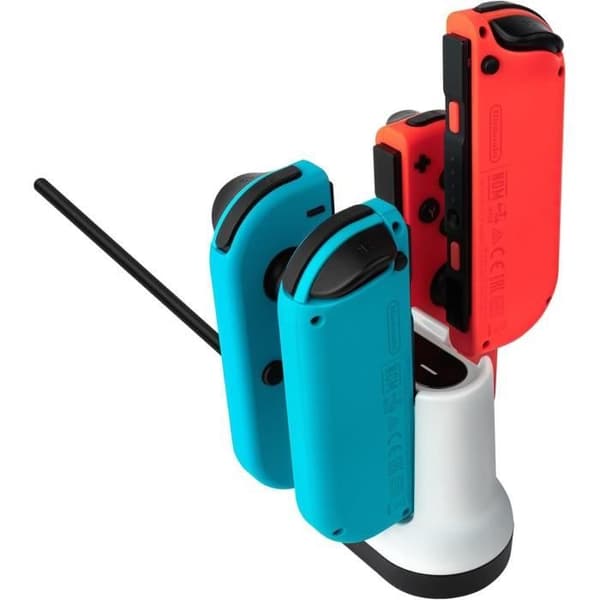 Laddare - PDP - För 2 par Joy-Con-kontroller till Nintendo Switch - Vit