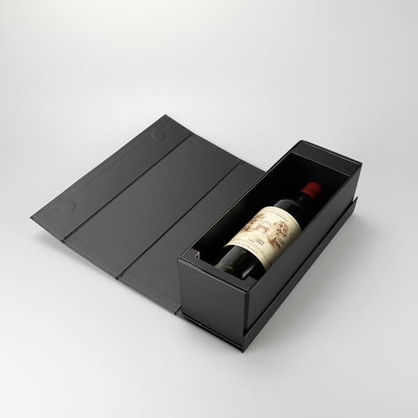 INF Elegant Sort Vinkasse - Sideåbning, Foldbar Design