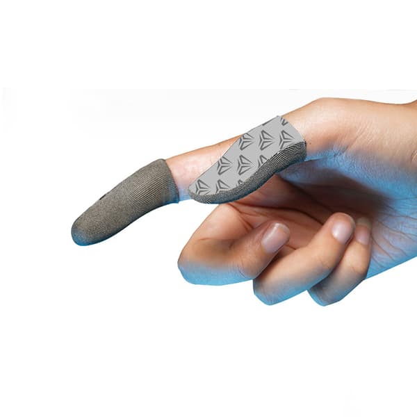 INF SZ-Z1 Sølvfiber Gaming Fingertupper (2 par) med metallveske