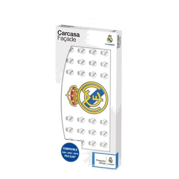 Real Madrid - Facade (anpassningsskydd) för PS4 Slim - Anpassningsplatta för Playstation 4 Slim