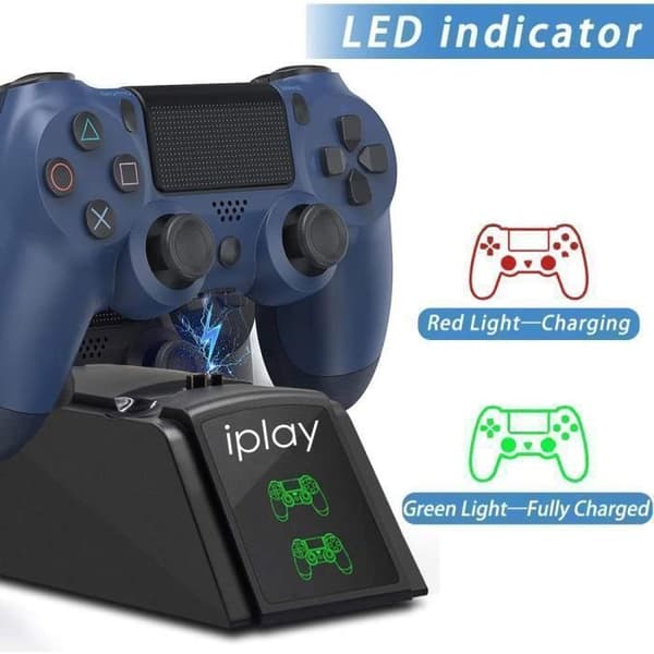 Laddare för PS4-kontroll, Laddare PS4 med USB-kabel och LED-indikator, Ställ för PS4-kontroll för PS4/ PS4Pro/ Play Station4 /PS Slim