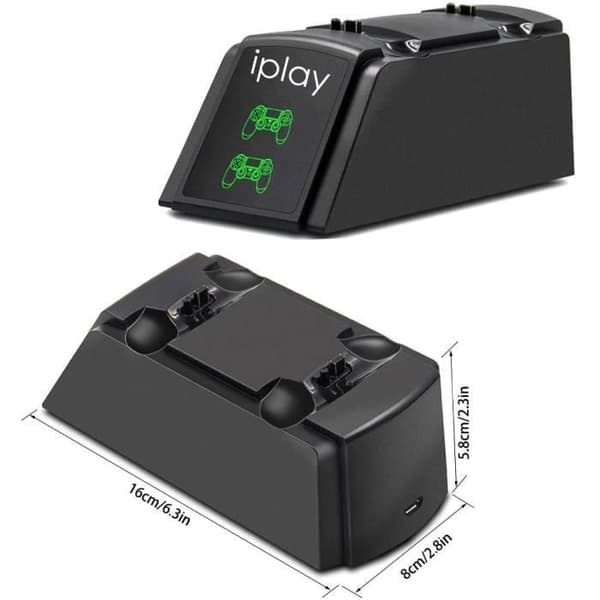 Laddare för PS4-kontroll, Laddare PS4 med USB-kabel och LED-indikator, Ställ för PS4-kontroll för PS4/ PS4Pro/ Play Station4 /PS Slim