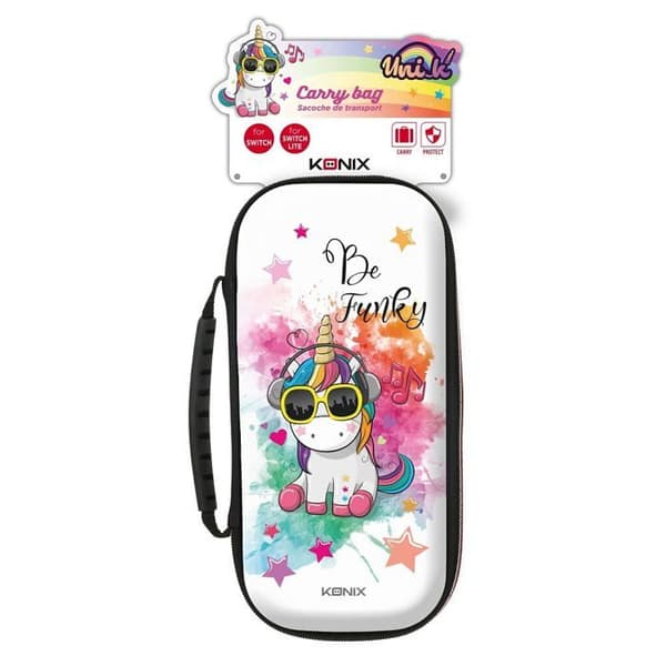 Bärväska - KONIX - Unik Be Funky - Vit - Switch och Switch Lite