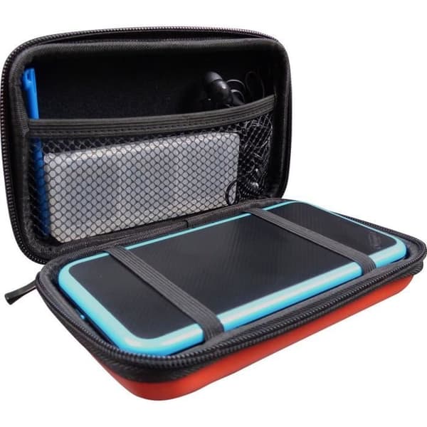 Subsonic - Fodral - Hårt skal till Nintendo New 3DS XL och New 2DS XL konsol och tillbehör - Röd och blå väska