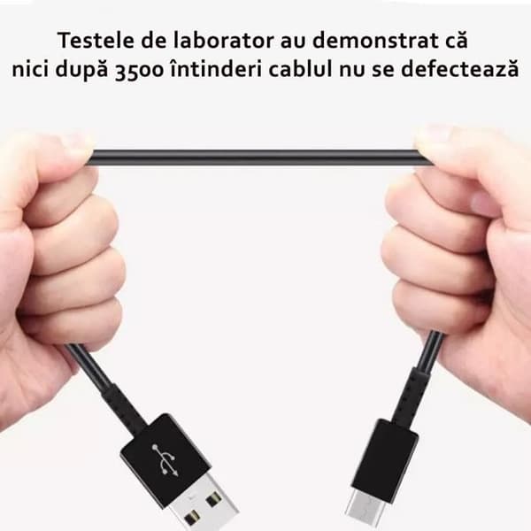 Branschförpackad USB-C till USB-kabelmätare 18 Watt Svart Samsung