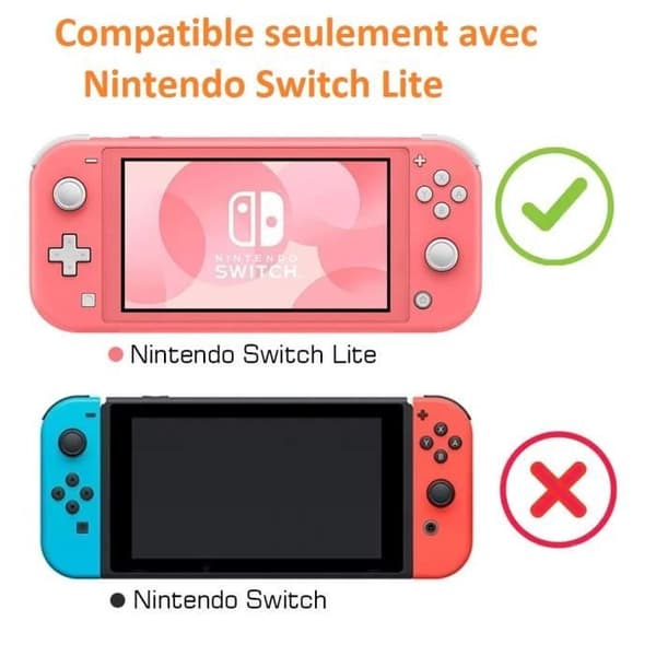 Rosa Silikonfodral Kompatibel med Nintendo Switch Lite - Phonillico®