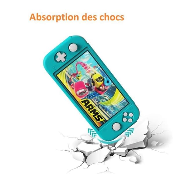Blå Silikon Fodral Kompatibel med Nintendo Switch Lite - Skyddande Fodral Anti Repor Anti Stötar Anti Glid Phonillico®