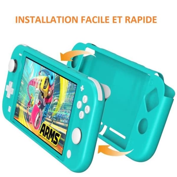 Blå Silikon Fodral Kompatibel med Nintendo Switch Lite - Skyddande Fodral Anti Repor Anti Stötar Anti Glid Phonillico®