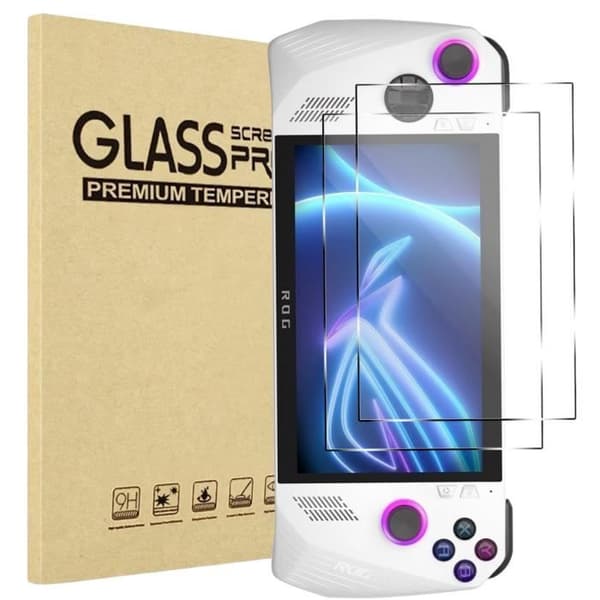 Härdat glas för Asus ROG Ally 2023 [Pack av 2] Skyddsfilm Resistenta glasögon Skydd mot repor Phonillico®
