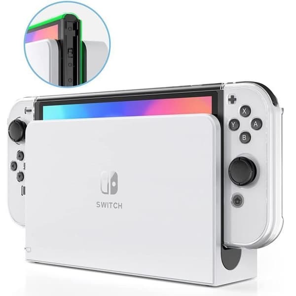 Transparent Silikonhölje Kompatibelt med Nintendo Switch OLED 2021 - Phonillico®