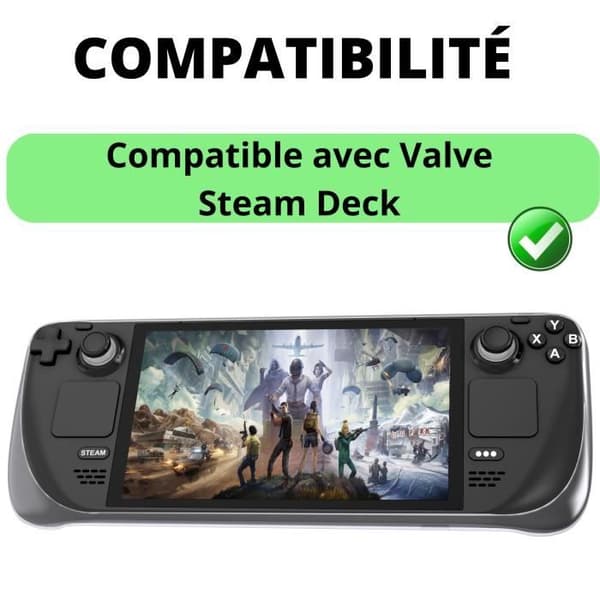 Skyddsfodral för Valve STEAM DECK - Transparent TPU Silikon Skydd Anti Repor Anti Stöt Phonillico®