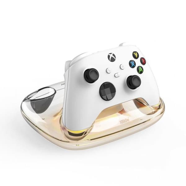 8bitdo dubbel laddningsdocka för trådlösa Xbox-kontroller Vit. EU-PLUGS STRÖMADAPTER, BATTERIER INGÅR