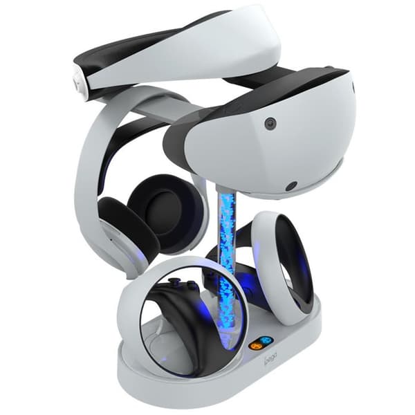 Multifunktionellt Laddningsstativ för PS VR2 med RGB-bakgrundsbelysning Ipega Vit