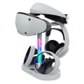 Miniatyrbild 2 av 4: Multifunktionellt Laddningsstativ för PS VR2 med RGB-bakgrundsbelysning Ipega Vit