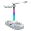 Miniatyrbild 1 av 4: Multifunktionellt Laddningsstativ för PS VR2 med RGB-bakgrundsbelysning Ipega Vit
