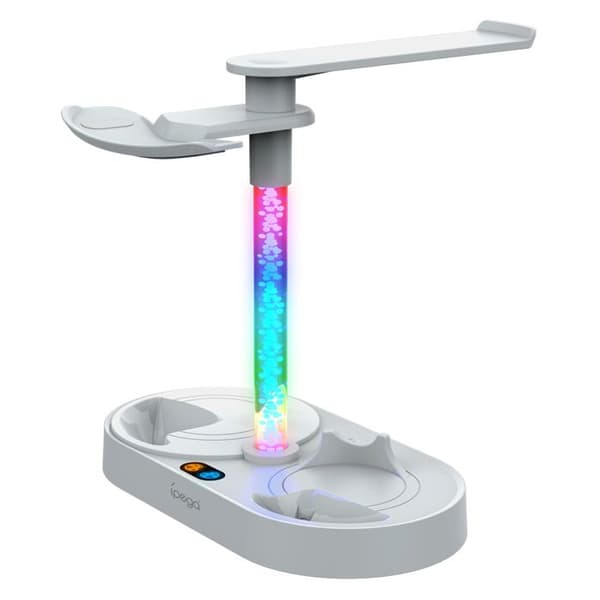 Multifunktionellt Laddningsstativ för PS VR2 med RGB-bakgrundsbelysning Ipega Vit