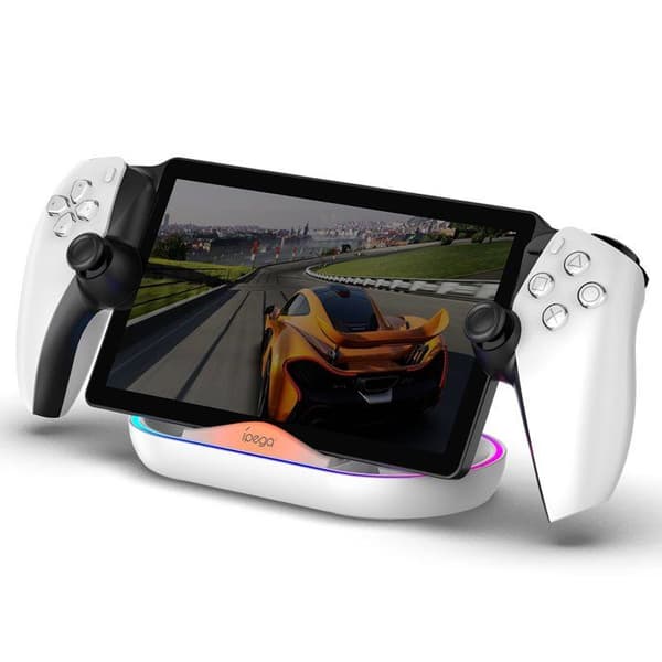 Laddstation för PlayStation Portal Remote Player med RGB Ipega Vit