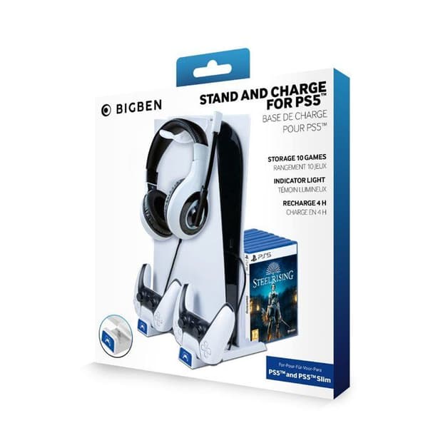 Ställ och ladda PS5-kompatibel PS5 Slim-Accessory-PS5