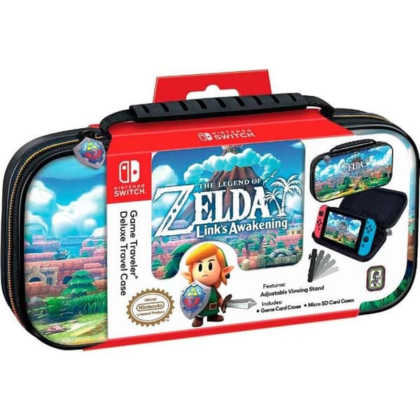 Transportfodral - Nintendo™ - Zelda - Skydd - Lutande stöd - Förvaring för spel och kort