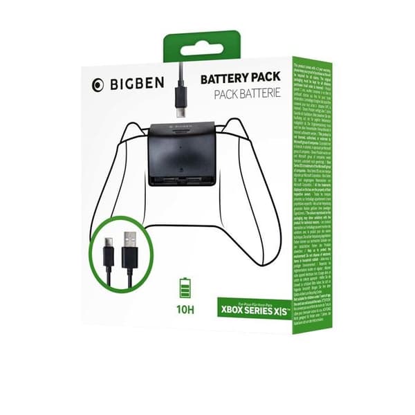 Laddningspack - Xbox - Series-kontroll - 1 batteri 1400mAh - USB-C-kabel 3m - Upp till 10 timmar trådlös spelning
