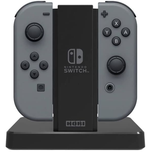 Hori Multi Nintendo Switch Charging Station - Officiell Nintendo-licens Svart