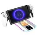 Miniatyrbild 3 av 4: Laddstation med RGB för PS Portal Remote Player och PS5-kontroll Ipega Vit