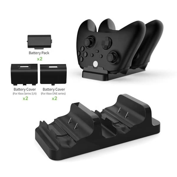 TD® Spelkonsolladdare 600mAh 2 platser Snabbladdning