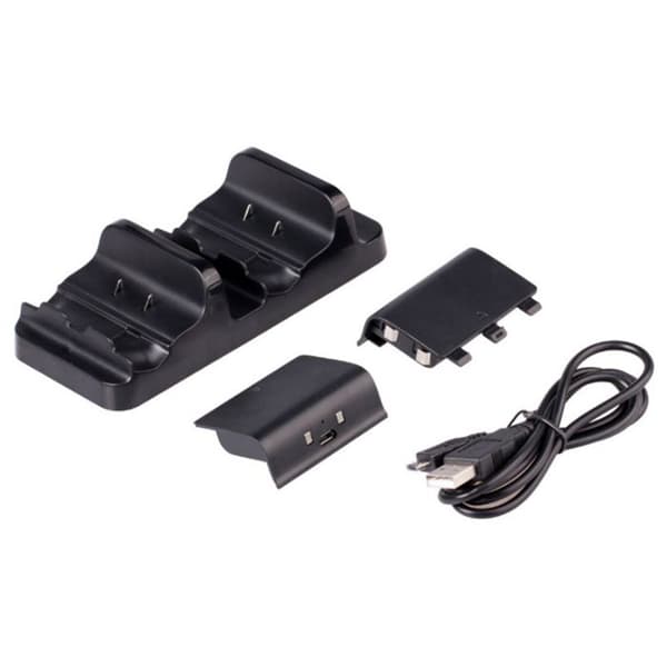 TD® Spelkonsolladdare 600mAh 2 platser Snabbladdning