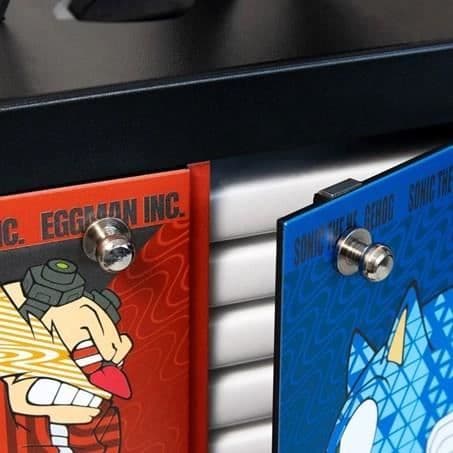 SONIC allt-i-ett skåp - För videospel + headset + kontroller och kablar