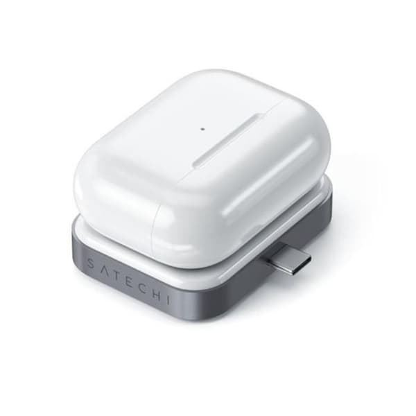 Airpods Satechi USB-C trådlös laddare Single Size Vit