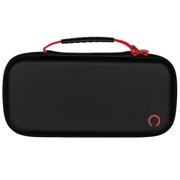 Skydds- och transportväska - KONIX - Nintendo Switch 2-konsol - Ficka för tillbehör - 8 fack för spel - Svart