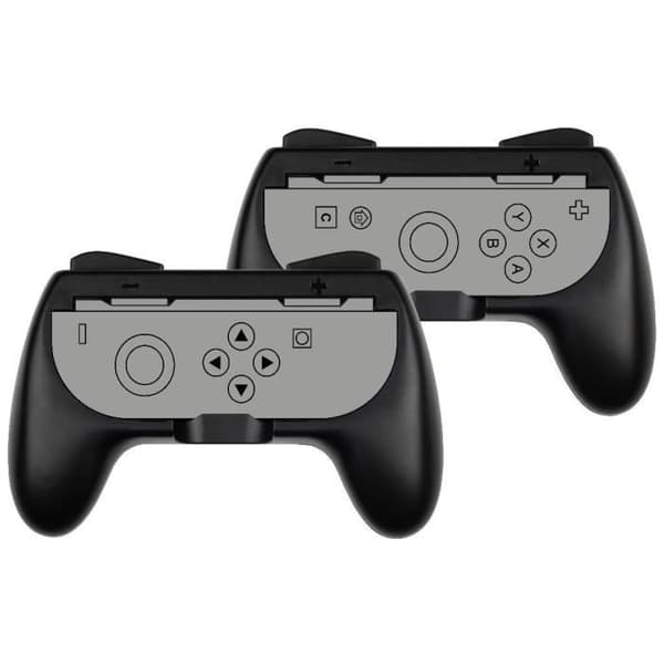 Paret av Joy-Con-stöd - KONIX - Nintendo Switch 2 - Klassisk handtagsform - Svart
