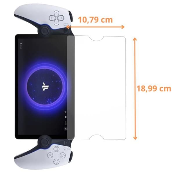 Härdat Glas - Phonillico® - PS5 Portal - Paket med 2 - Rep-resistant - Stötsäker