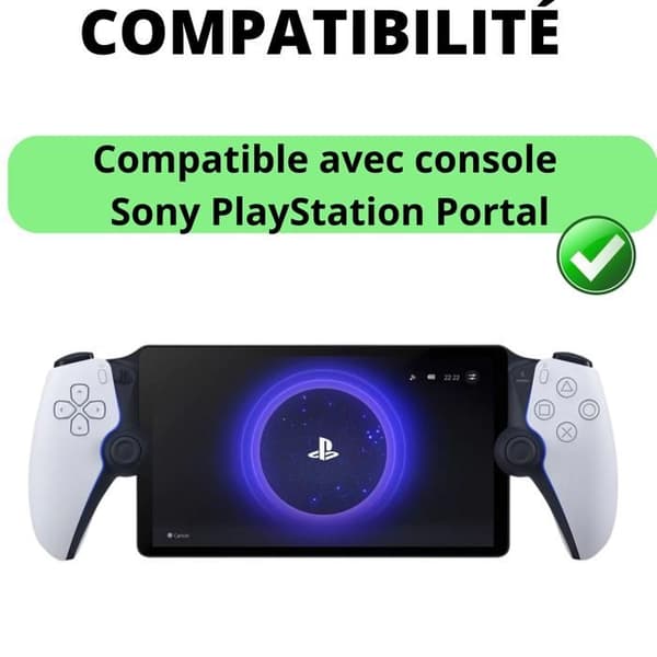 Härdat Glas - Phonillico® - PS5 Portal - Paket med 2 - Rep-resistant - Stötsäker