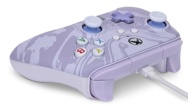 Lavender Swirl PowerA Enhanced Wired Controller for Xbox Series S/X
