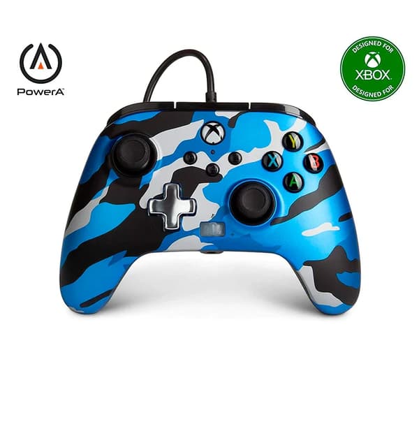 Metallic Camo Blue PowerA Enhanced Wired Controller for Xbox Series S/X