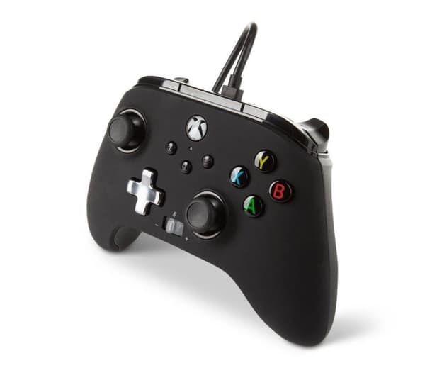 Black Svart PowerA Enhanced Wired Controller for Xbox Series S/X