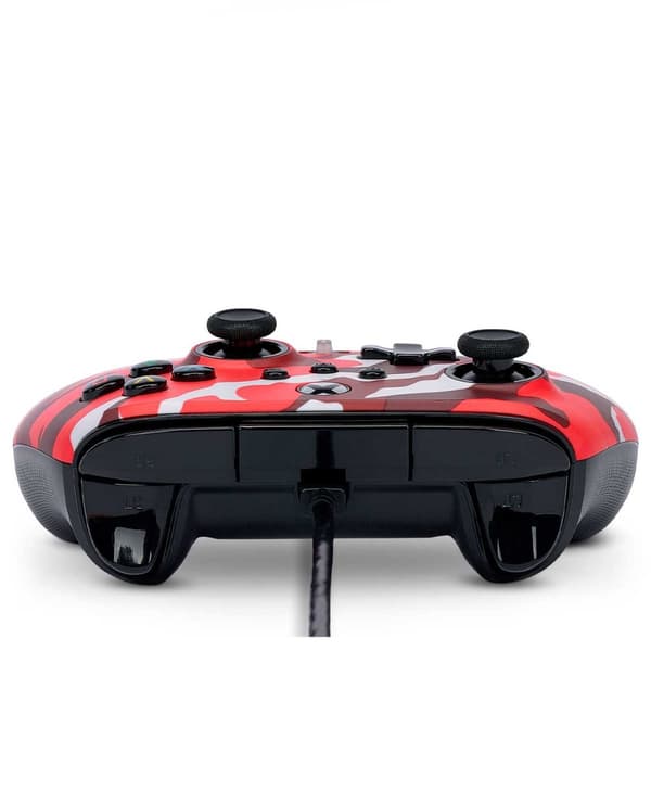 Red Metallic Camo PowerA Enhanced Wired Controller for Xbox Series S/X
