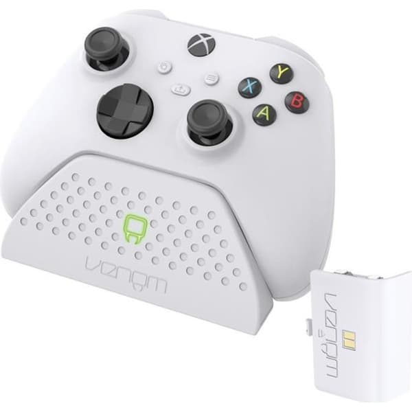 Laddstation med laddningsbart batteri - VENOM - Xbox Series X &amp; S - Vit