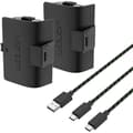 Miniatyrbild 1 av 4: Hög kapacitet 1100mAh uppladdningsbart dubbelt batteripaket - svart för Xbox Series X &amp; S / Xbox One - Venom