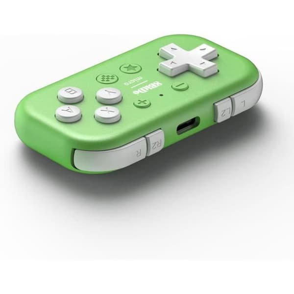 Controller - 8BitDo - Mini - Bluetooth - Grön - Kompatibel med Nintendo Switch och Raspberry Pi