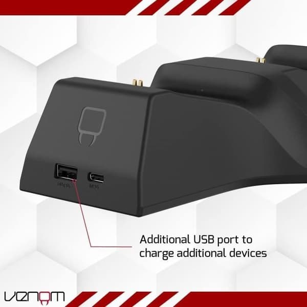 Dual Dock Laddningsstation för XBOX Series Controllers - VENOM - VS2881 - Svart