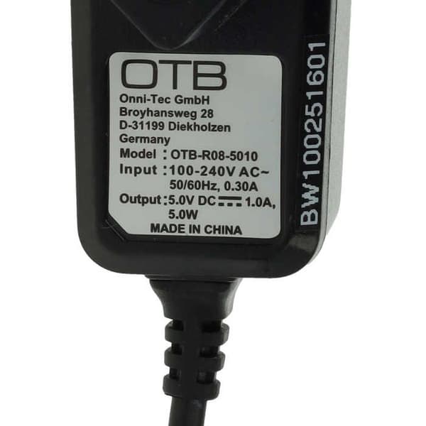 Laddarkabel - VHBW - SONY PSP - Svart - Trådad - Kortslutningsskydd