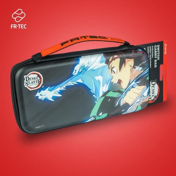 Housse - Demon Slayer - Tillbehör - Kompatibel med Nintendo Switch - Transportväska - Svart