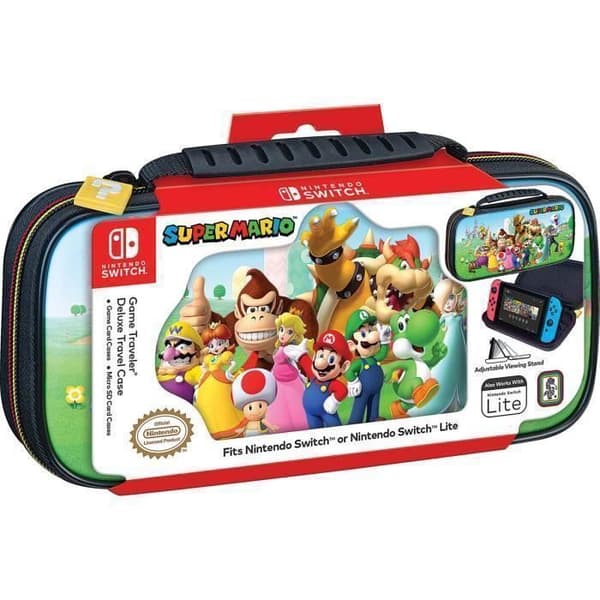 Transportpåse - Super Mario - Deluxe - Röd och Svart - Gamebag-fodral - Unisex