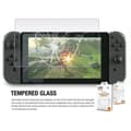 Miniatyrbild 4 av 4: 2-PACK Skärmskydd för Nintendo Switch i härdat glas från Orzly - Ultra Resistant med Oleofobic Coating