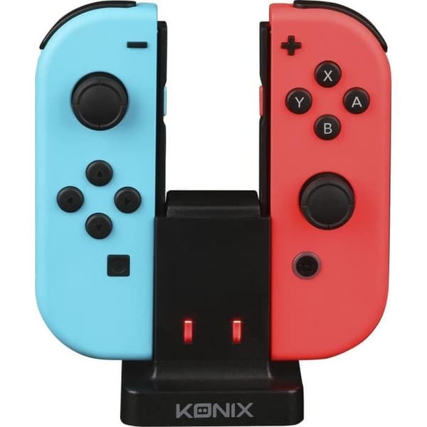 Konix Play & Charge for Nintendo Switch - Controller Grip med uppladdningsbart batteri