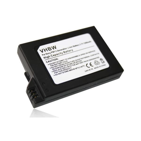 Batteri LI-ION 1200mAh - VHBW - Ersättning PSP-S110 - Svart - Kompatibel med PSP - Tillbehör av hög kvalitet