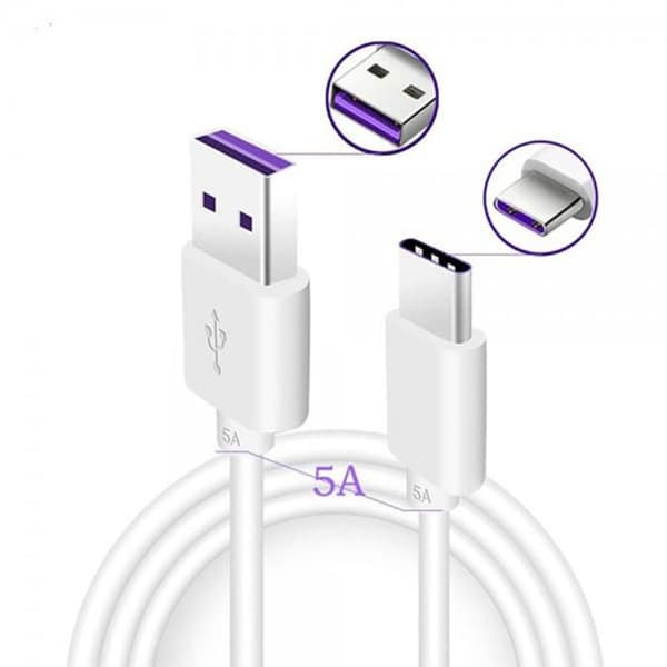 USB-kabel - HUAWEI - AP71 - Vit - USB Type-C - 1 m